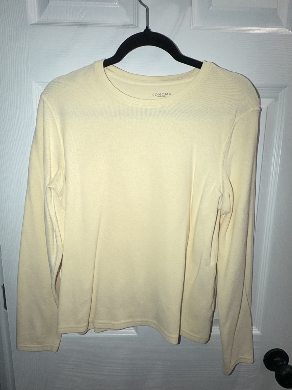 Sonoma Long-Sleeve Crewneck Sweater - Cream